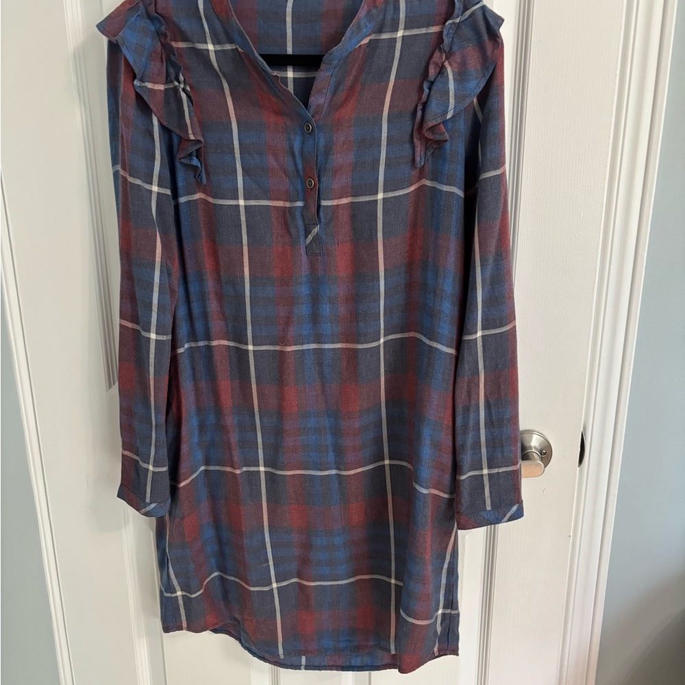 Anthropologie plaid dress